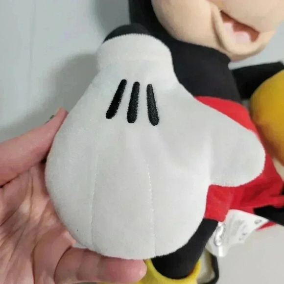 Disney Collection Medium Sized Red Yellow Black Classic Mickey Mouse Plush - Picture 9 of 10